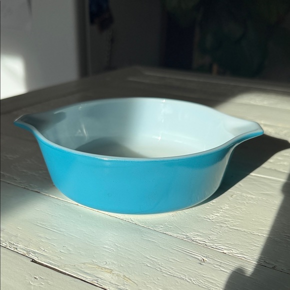 Pyrex Horizon Blue 471 Round Cinderella Casserole dish 1 Qt EUC - Picture 1 of 10